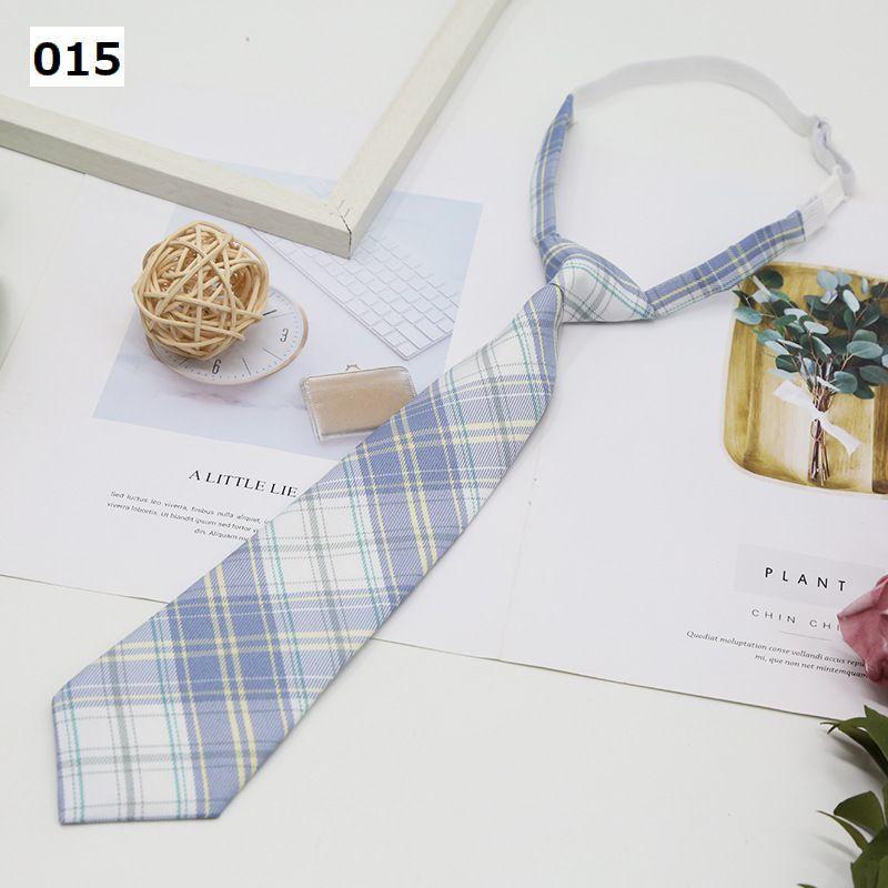 スクールネクタイ ワンタッチネクタイ 女子学生 男子学生 チェック柄 ゴム仕様 簡単装着 結ばない おしゃれ かわいい 制服 ユニフォーム スクール | plusnao | 30