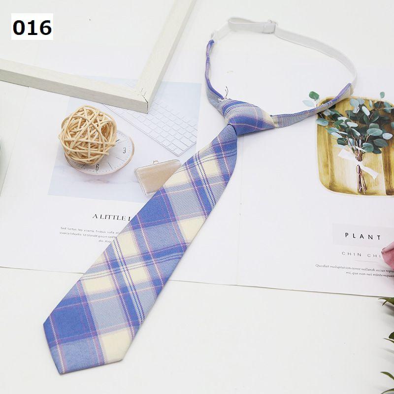スクールネクタイ ワンタッチネクタイ 女子学生 男子学生 チェック柄 ゴム仕様 簡単装着 結ばない おしゃれ かわいい 制服 ユニフォーム スクール | plusnao | 31