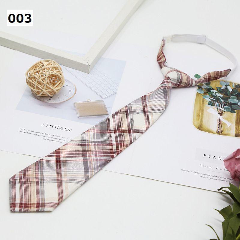 スクールネクタイ ワンタッチネクタイ 女子学生 男子学生 チェック柄 ゴム仕様 簡単装着 結ばない おしゃれ かわいい 制服 ユニフォーム スクール | plusnao | 18