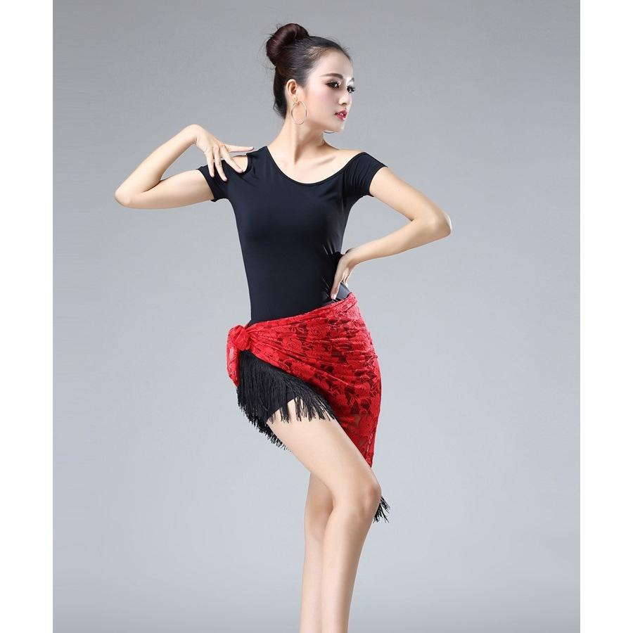 ヒップスカーフ ダンス衣装 ベリーダンス 社交ダンス ラテンダンス ヒップカバー 大人用 子供用 レース バラ 花柄 フリンジ シアー 三角 ショール | plusnao | 10