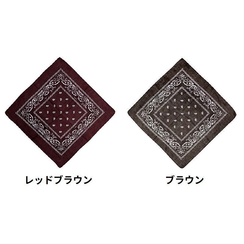 バンダナ スカーフ 大判 ハンカチ ペイズリー柄 定番 レディース