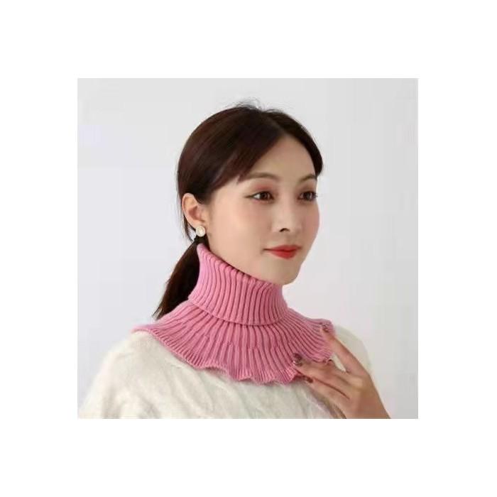 つけ襟 付け襟 レディース タートルネックつけ襟 女性 婦人 ネックカバー ネックウォーマー スヌード ニットスカーフ タートルネック ハイネック リ | plusnao | 14