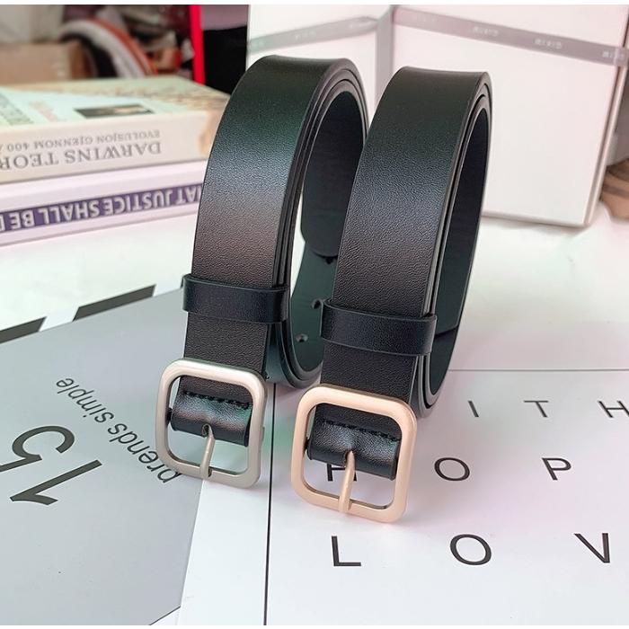 ベルト レディース 女性 婦人 レザー調 フェイクレザー 高級感 シンプル あわせやすい オーソドックス 定番 カジュアル バックル | plusnao | 11