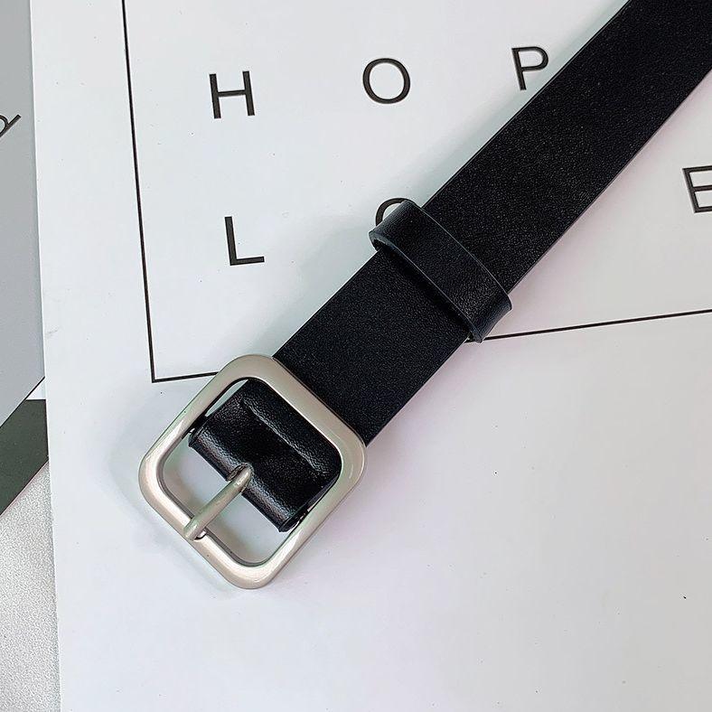 ベルト レディース 女性 婦人 レザー調 フェイクレザー 高級感 シンプル あわせやすい オーソドックス 定番 カジュアル バックル | plusnao | 13