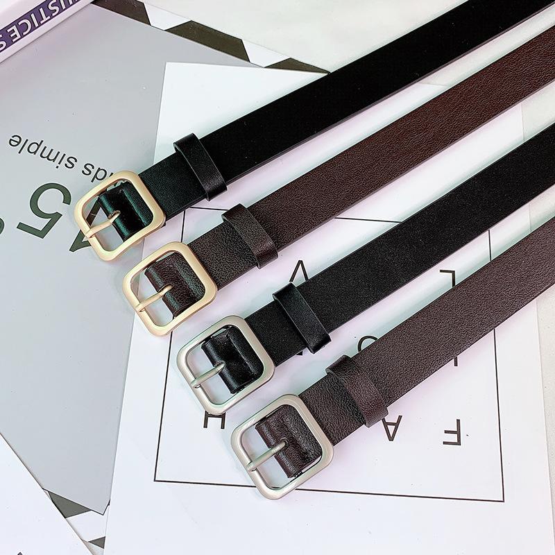 ベルト レディース 女性 婦人 レザー調 フェイクレザー 高級感 シンプル あわせやすい オーソドックス 定番 カジュアル バックル | plusnao | 16