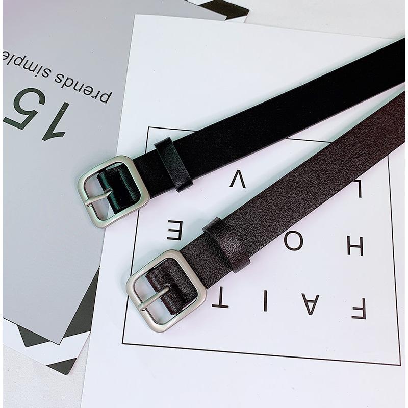 ベルト レディース 女性 婦人 レザー調 フェイクレザー 高級感 シンプル あわせやすい オーソドックス 定番 カジュアル バックル | plusnao | 17