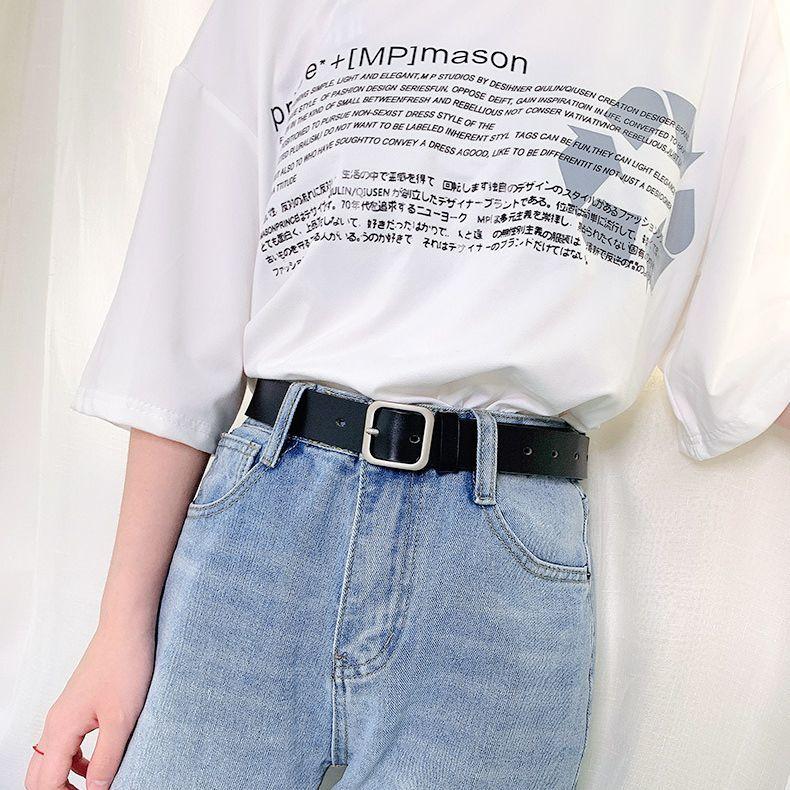 ベルト レディース 女性 婦人 レザー調 フェイクレザー 高級感 シンプル あわせやすい オーソドックス 定番 カジュアル バックル | plusnao | 03