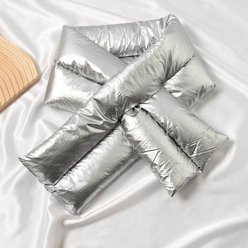 ティペット マフラー レディース 無地 シンプル クロス 中綿 防寒 暖かい あったか ストール スヌード ネックウォーマー 保温 差し込み コンパク | plusnao | 13