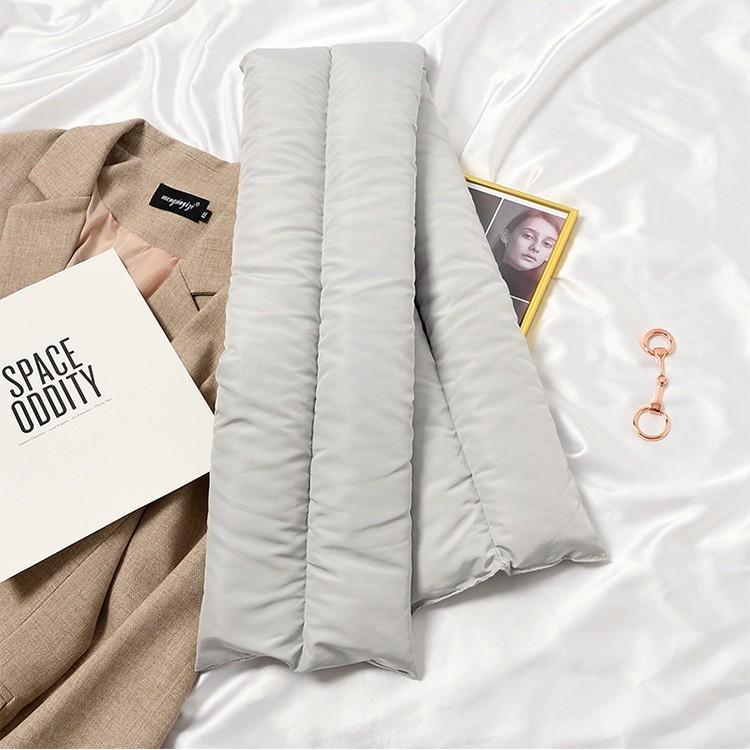 ティペット マフラー レディース 無地 シンプル クロス 中綿 防寒 暖かい あったか ストール スヌード ネックウォーマー 保温 差し込み コンパク | plusnao | 06