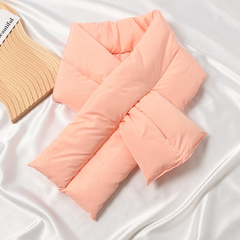 ティペット マフラー レディース 無地 シンプル クロス 中綿 防寒 暖かい あったか ストール スヌード ネックウォーマー 保温 差し込み コンパク | plusnao | 09