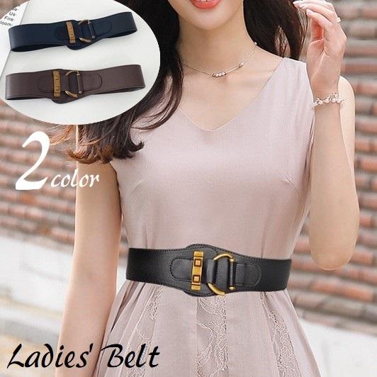 plusnao（プラスナオ） ベルト レディース 女性 太め 幅広 フェイク