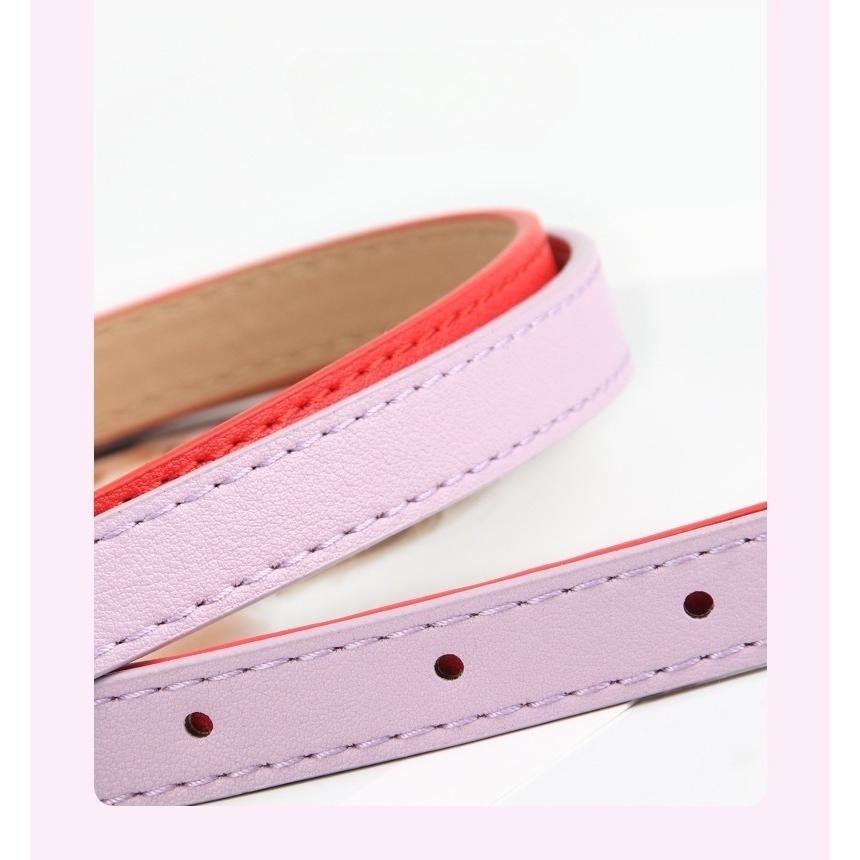 ベルト 細ベルト レディース 女性用 カラーベルト 細め ウエストマーク シンプル 無地 おしゃれ かわいい 上品 サイズ調節可能 ファッションアイテ | plusnao | 08