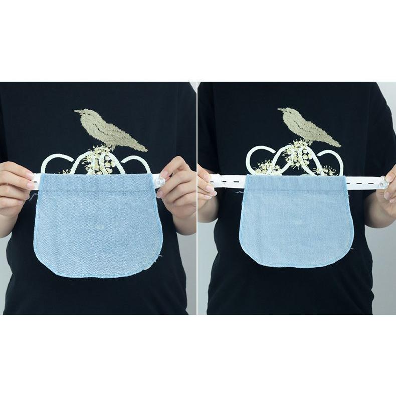 マタニティウエストバンド マタニティウェア ウエストベルト ウエストエクステンダー ゴム ボタン 妊婦服 調節 マチ布 アジャスター 延長 ズボン ス | ブランド登録なし | 01