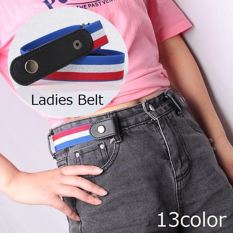 plusnao ベルト ノーバックル 裏技ベルト レディース ゴム ラバー PU