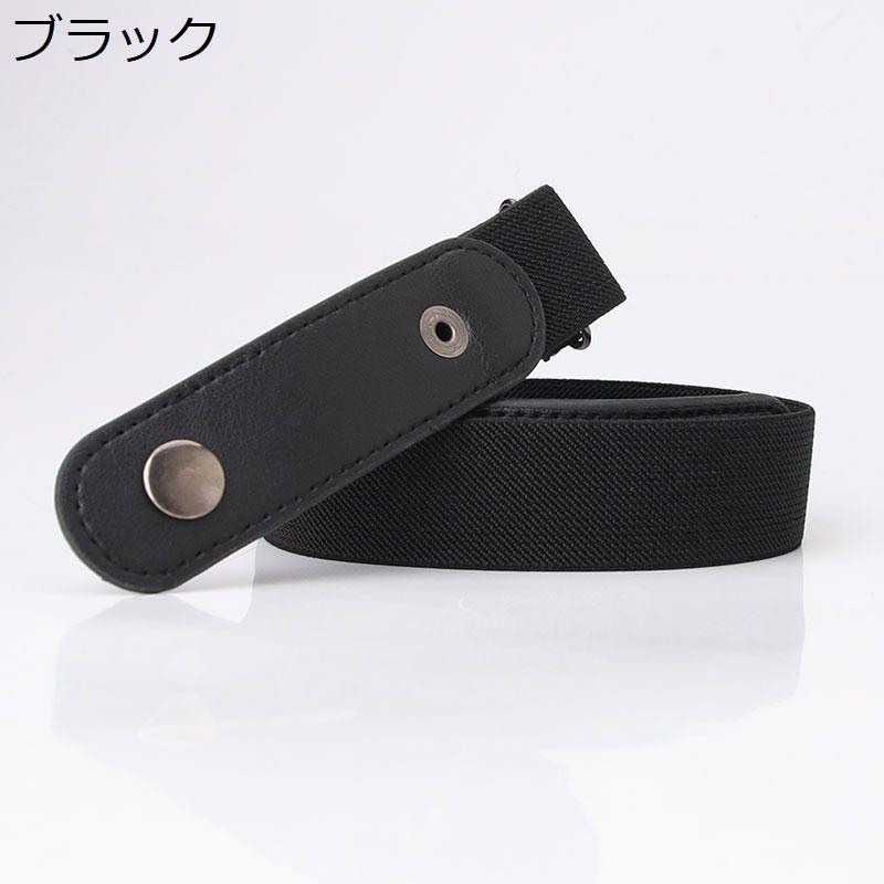 plusnao ベルト ノーバックル 裏技ベルト レディース ゴム ラバー PU
