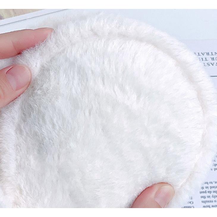 イヤーマフ イヤマフ 耳あて レディース 女性用 コンパクト あったか 暖かい ボア ふわふわ もこもこ 無地 防寒 かわいい シンプル 通勤 通学 | plusnao | 12