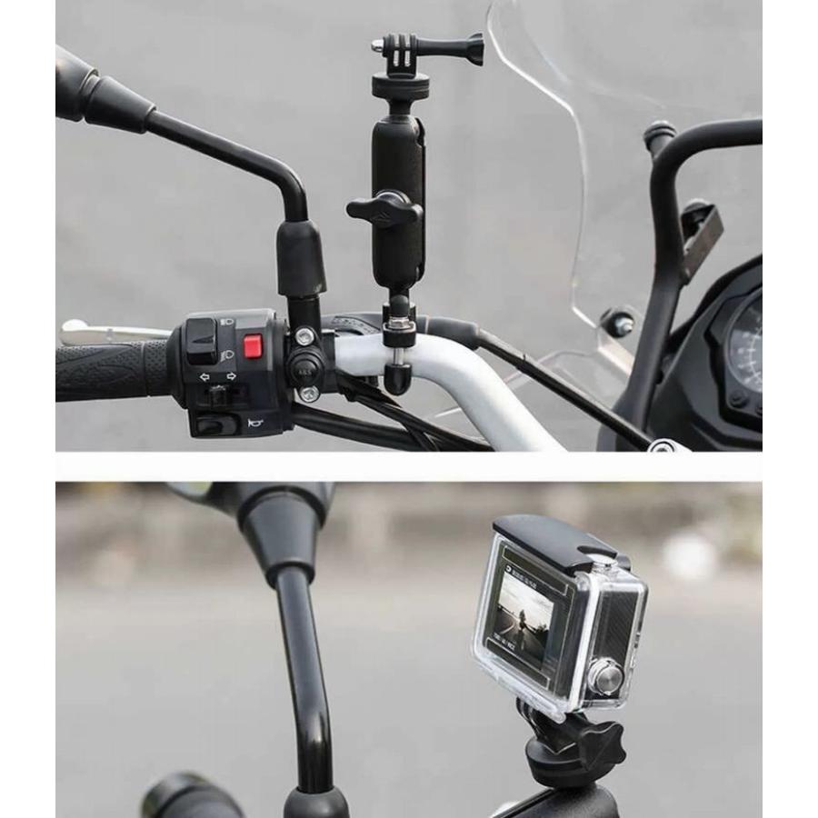 GoPro用マウント クランプ カメラスタンド スマホホルダー 自転車 