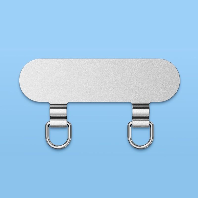 ストラップホルダー プレート 2口 2つ穴 スマホストラップ 薄型 Dカン