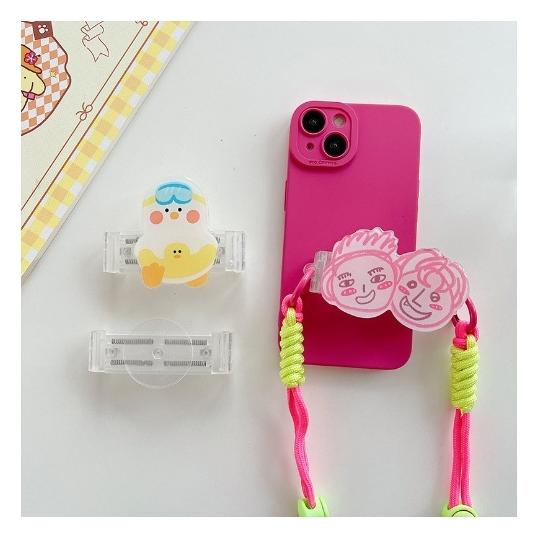 スマホストラップホルダー 単品 携帯ストラップホルダー 伸縮式