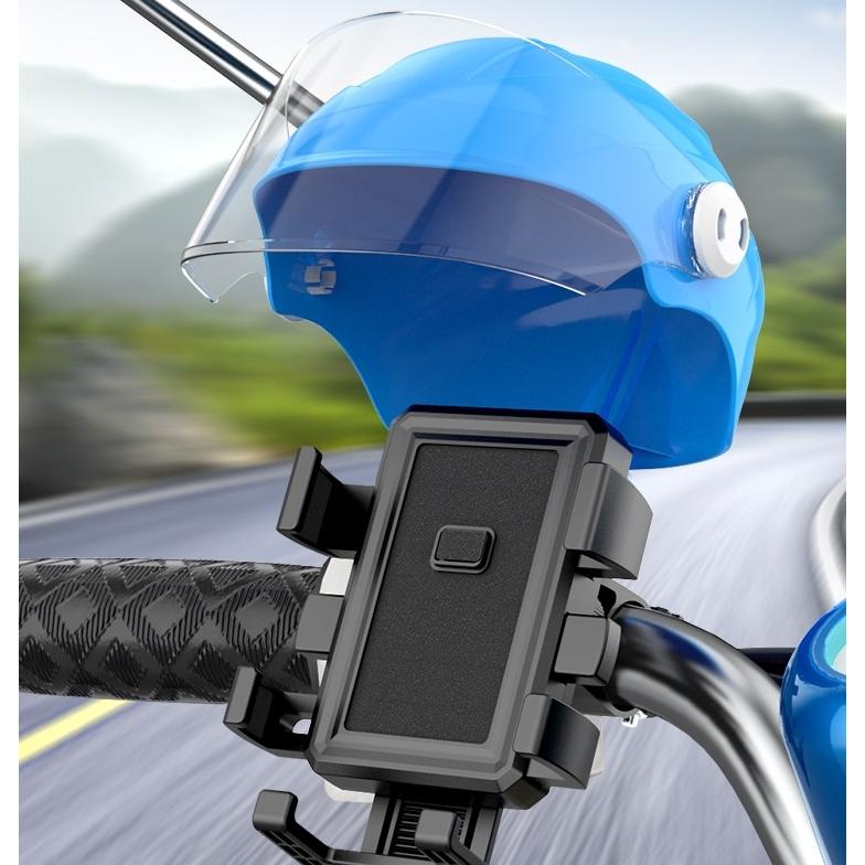 スマホホルダー 自転車用 バイク用 スマホスタンド ヘルメット付き