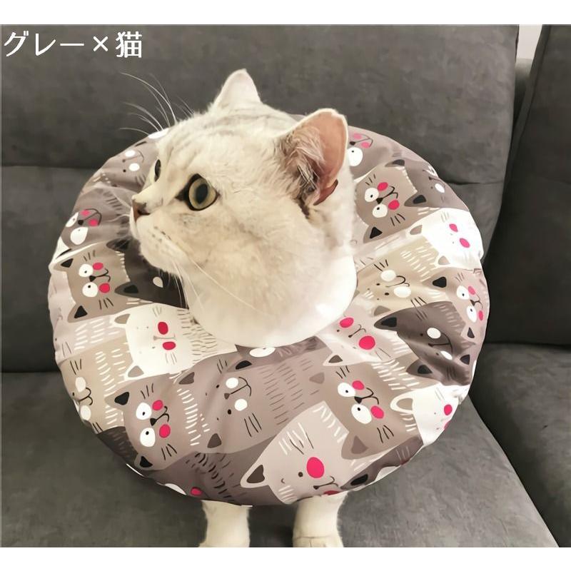 エリザベスカラー 猫用 猫用品 猫グッズ 犬用 犬用品 犬グッズ ペット用品 ソフトタイプ ドーナツ型 クッション 柔らかい カラバリ豊富 おしゃれ｜plusnao｜25