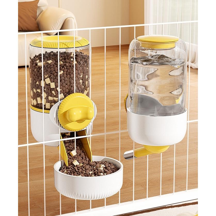 ペット用給餌器 給水器 ケージ固定 自動給餌器 自動給水器 犬用 猫用
