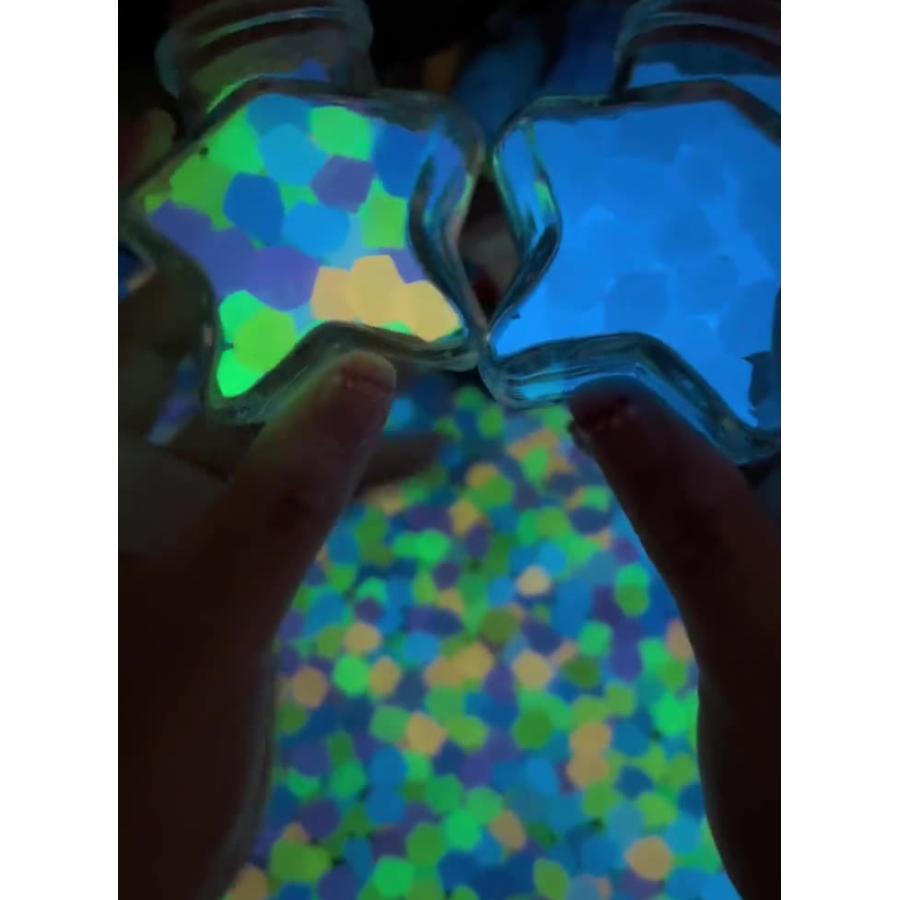 ★最終価格★蓄光ルナウェア月のグラス グリーン ・ブルー蓄光グラス セット ☆最終価格☆蓄光ルナウェア月のグラス グリーン ・ブルー蓄光