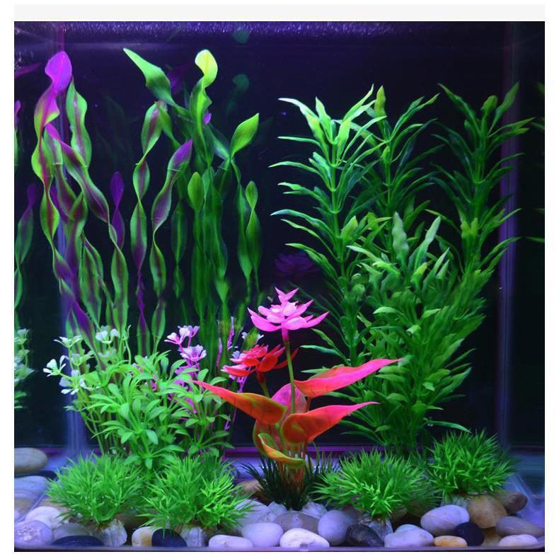 人工水草セット 多様な色と形 人工水草セット 人工プランツ ペット用品