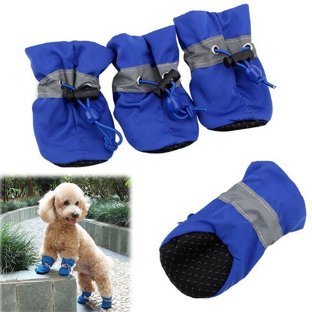 犬用 ペット用 犬の靴 犬靴 ドッグブーツ ドッグシューズ 保護シューズ 裏起毛 ドローコート 小型犬 中型犬 寒さ対策 防寒対策 あったかい 室内 プラスナオ Paypayモール店 通販 Paypayモール