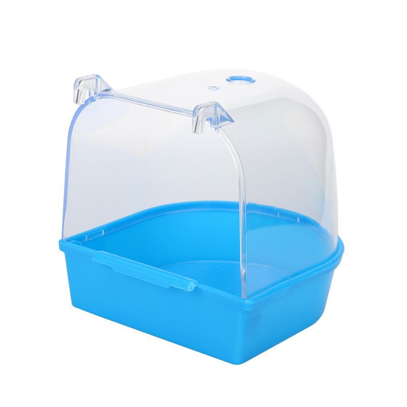 plusnao バードバス 鳥用 小鳥 水浴び 外付け式 お風呂 透明