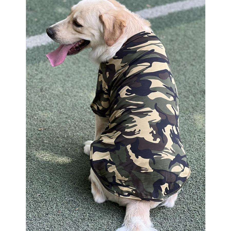 ペットウェア ドッグウェア Tシャツ カットソー 半袖 迷彩柄 犬服