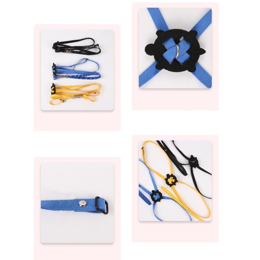 plusnao 亀用ハーネス リード 鈴付き ペット用品 爬虫類 小動物