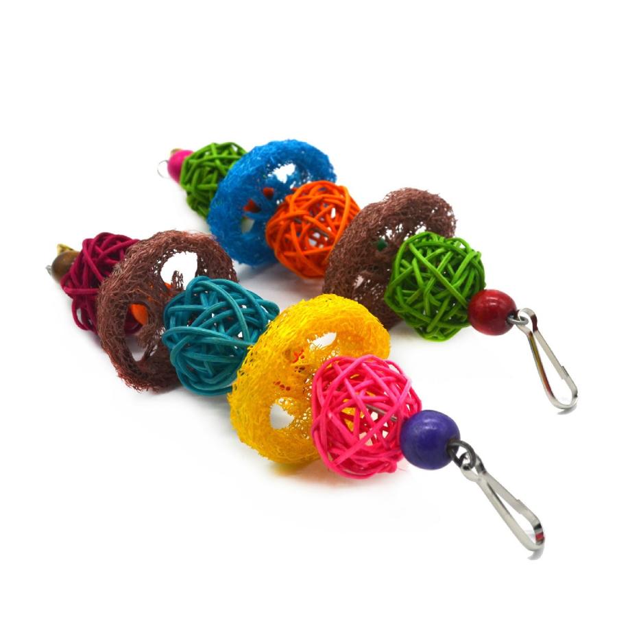 鳥用おもちゃ ペット 鳥 バード インコ オウム 吊り下げ おもちゃ ペット用おもちゃ バードトイ カラフル 小鳥 吊り下げ式 バードおもちゃ 揺れる プラスナオ Paypayモール店 通販 Paypayモール