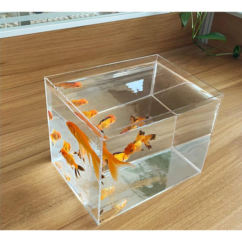 ミニ水槽 ペット用品 インテリア ディスプレイ 四角 スクエア クリア