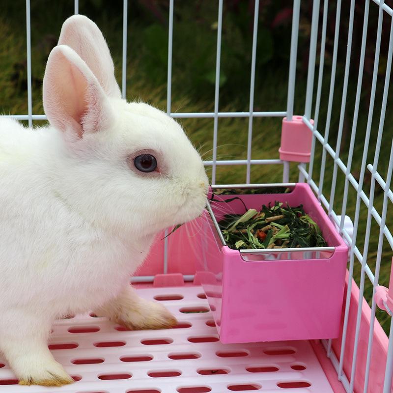 小動物用食器 ケージ ゲージ 取り付け エサ入れ フードボックス 餌入れ