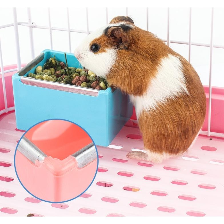 小動物用食器 ケージ ゲージ 取り付け エサ入れ フードボックス 餌入れ