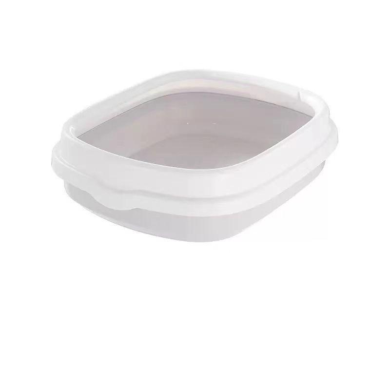 猫用トイレ キャットトイレ 本体 スクエア ハーフ 猫 キャット ペット用品 Mサイズ スコップ付き 収納らくらく 洗える シンプル 無地 ナチュラル|プラスナオ PayPayモール店|10