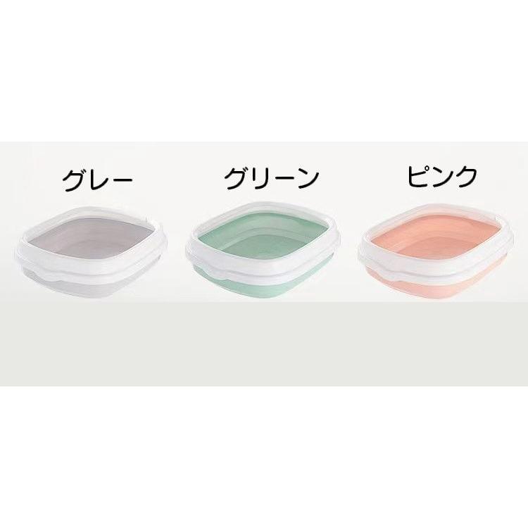 猫用トイレ キャットトイレ 本体 スクエア ハーフ 猫 キャット ペット用品 Mサイズ スコップ付き 収納らくらく 洗える シンプル 無地 ナチュラル|プラスナオ PayPayモール店|17