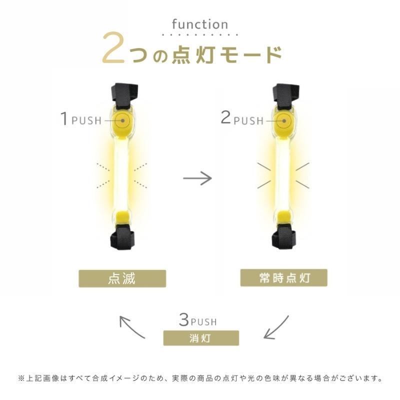 plusnao お散歩ライト LEDライト ペット用品 リード取り付け 犬