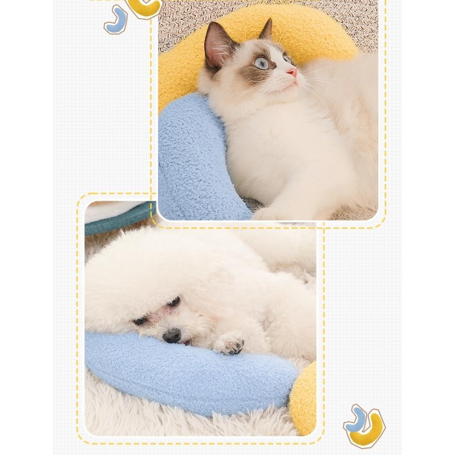 plusnao ペット用ピロー クッション U字型 ネックピロー 首用