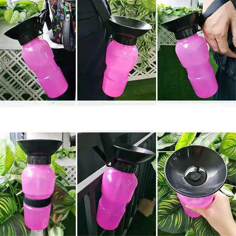 ペット用水筒 給水器 ウォーターボトル 携帯 500ml 犬用 猫用