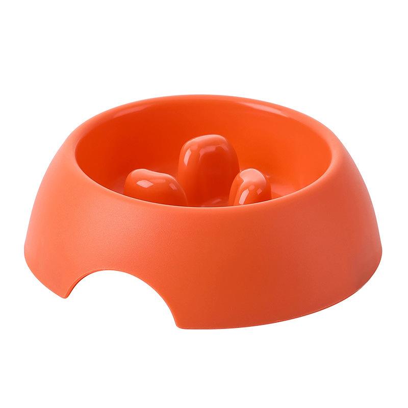 ペット用食器 早食い防止 フードボウル 犬 猫用 オレンジ色 ペットボウル ペット用食器 フードボウル 早食い防止 凸凹 デコボコ 餌入れ 水入れ