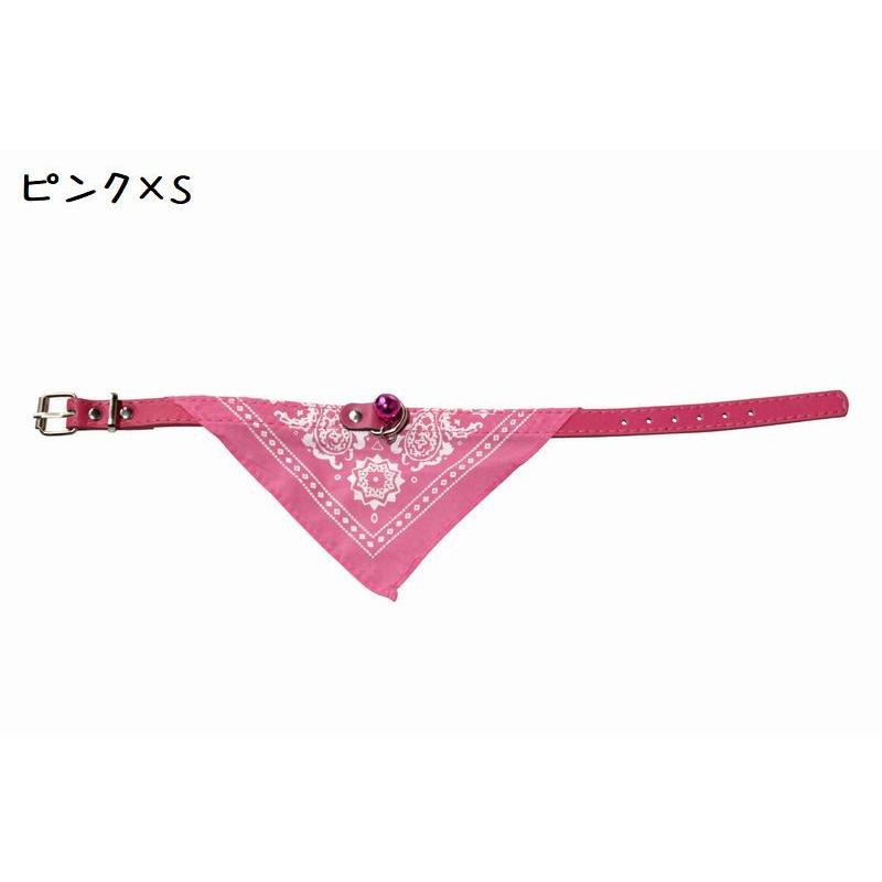 猫用首輪 ペット用品 ねこ ネコ カラー バンダナ風 ベルトタイプ 鈴
