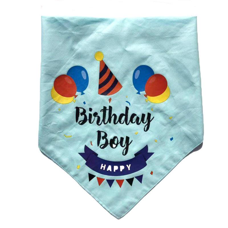 67 Off ペット用スタイ バンダナ よだれかけ ペット用品 ドッグウェア 犬グッズ ロゴ 英字 プリント 誕生日 お祝い 写真撮影 ハッピーバースデー おしゃれ330円 Aynaelda Com