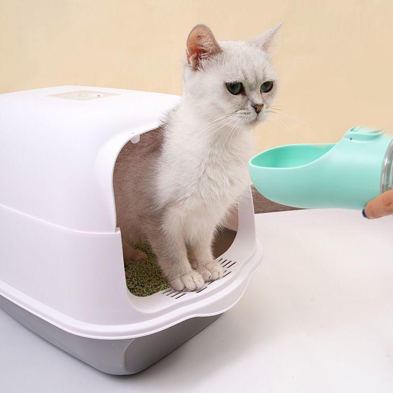 plusnao 猫用トイレ ネコ 猫トイレ 本体 キャット スコップ付き plusnao 猫用トイレ ネコ 猫トイレ 本体 キャット スコップ付き