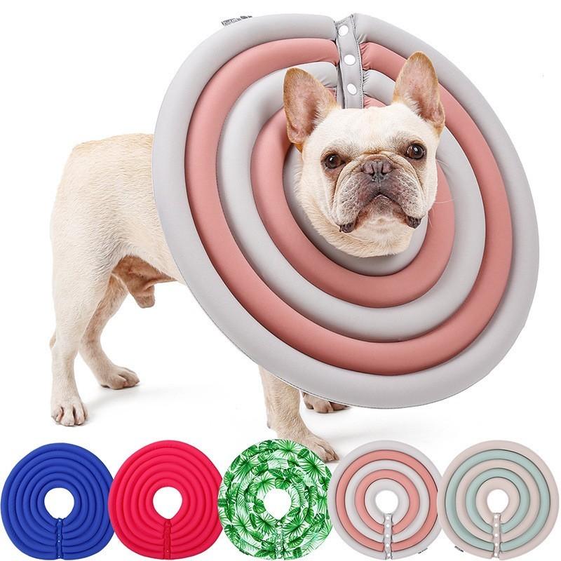 ペット用 犬用 エリザベスカラー ワイドドーナツ ソフト 柔らかい 軽量 傷舐め防止 傷舐め予防 視界確保 介護用品 超小型犬 小型犬 中型犬 大型犬 プラスナオ Paypayモール店 通販 Paypayモール