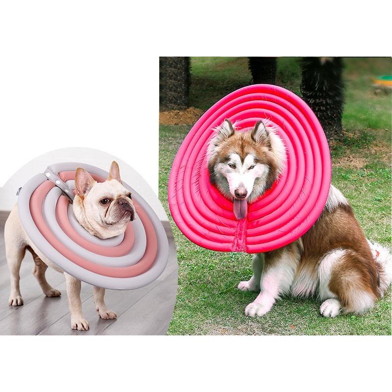 ペット犬用　エリザベスカラー　5点 ペット用 犬用 エリザベスカラー ワイドドーナツ ソフト 柔らかい 軽量