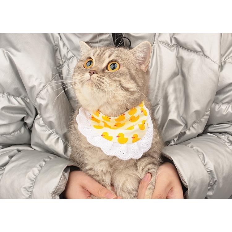 贅沢屋の ペット用スタイ よだれかけ ビブ 猫 犬 ネコ キャット イヌ ドッグ アクセサリー 首飾り スカーフ チョーカー レース フリル バックル プリント510円 Aynaelda Com