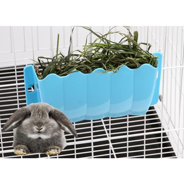 ウサギ用食器 牧草フィーダー 餌入れ 干し草入れ ペット用品 兎