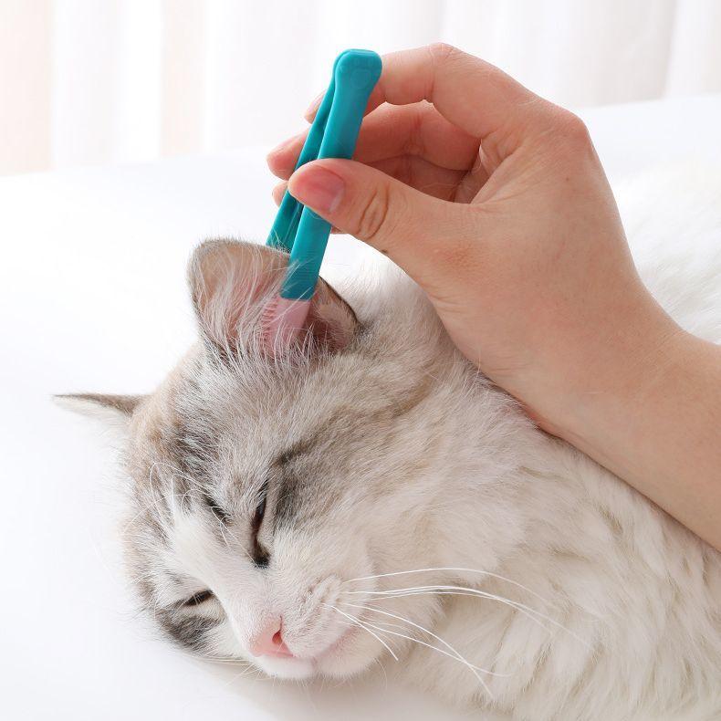 ペット用ピンセット 猫用 犬用 お手入れ トリミング 目やに取り 耳掃除
